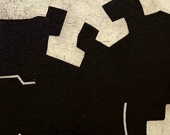 Eduardo Chillida Lithograph Coa Signed Numbered By Hand 180 Ex