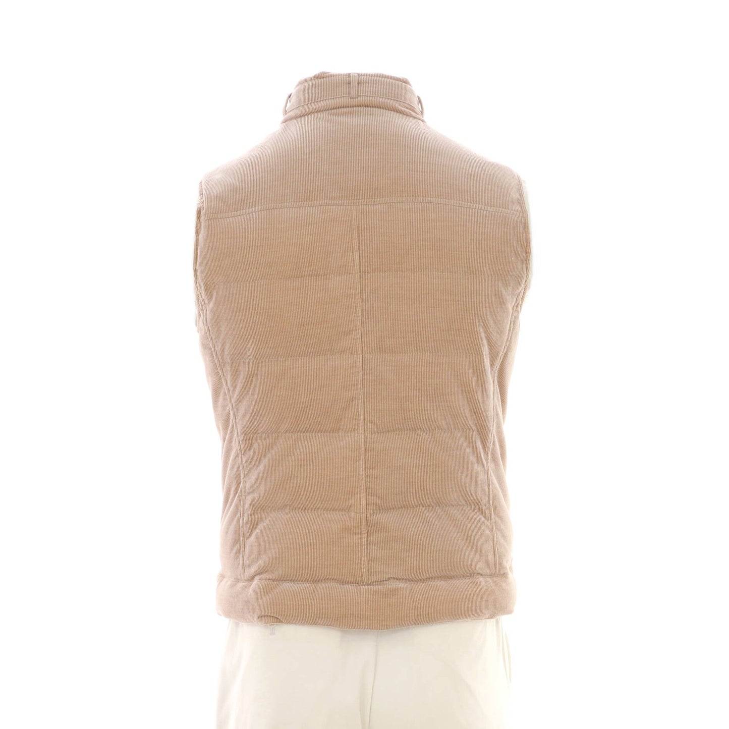 Brunello Cucinelli Men'S Zip Two Pocket Vest Quilted Corduroy