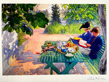 Carl Larsson Lithograph Coa Numbered Limited Stamp (Edvard Munch)