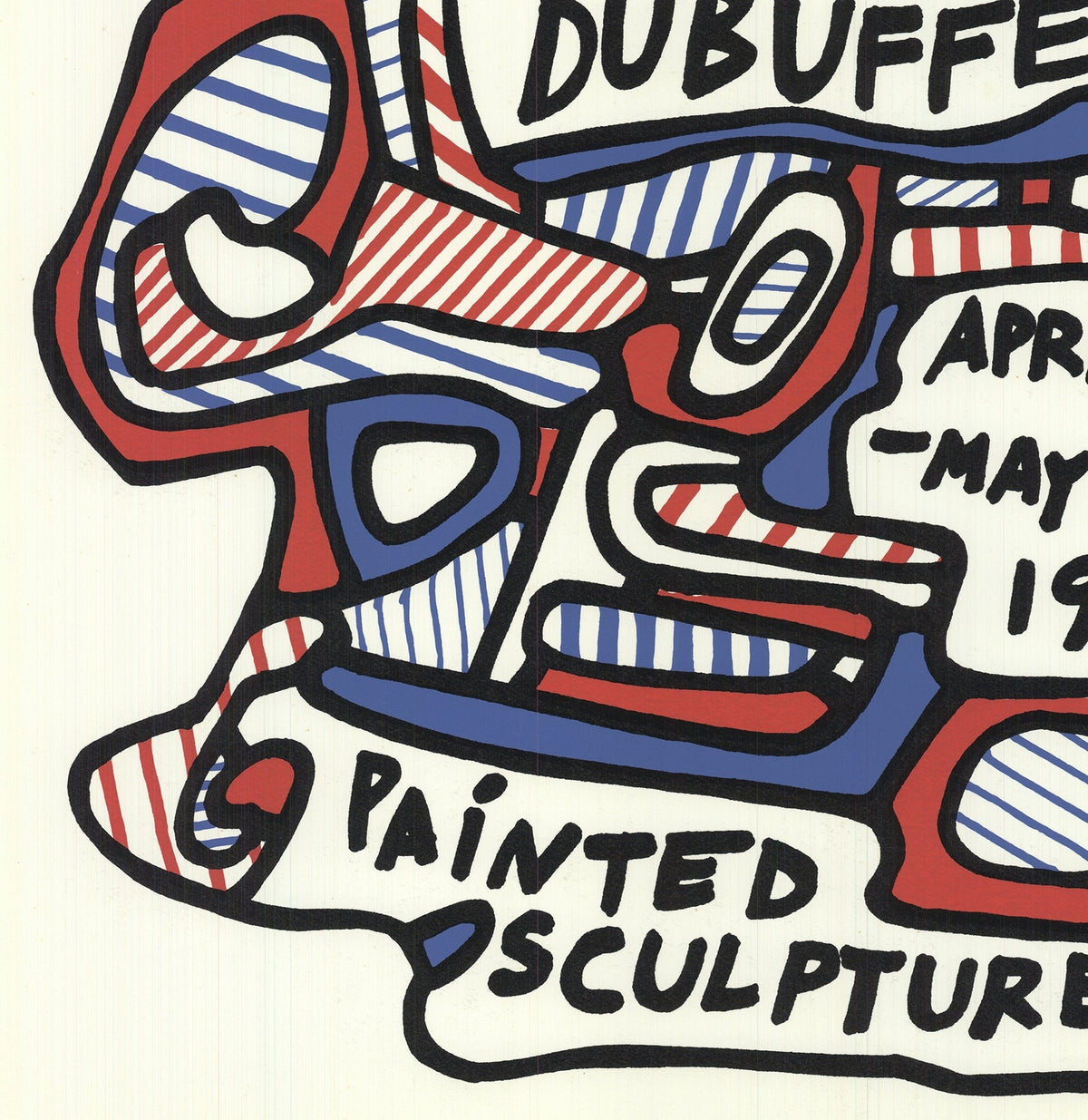 Modernism Sculptures Painted 1968 JEAN DUBUFFET x 24.75