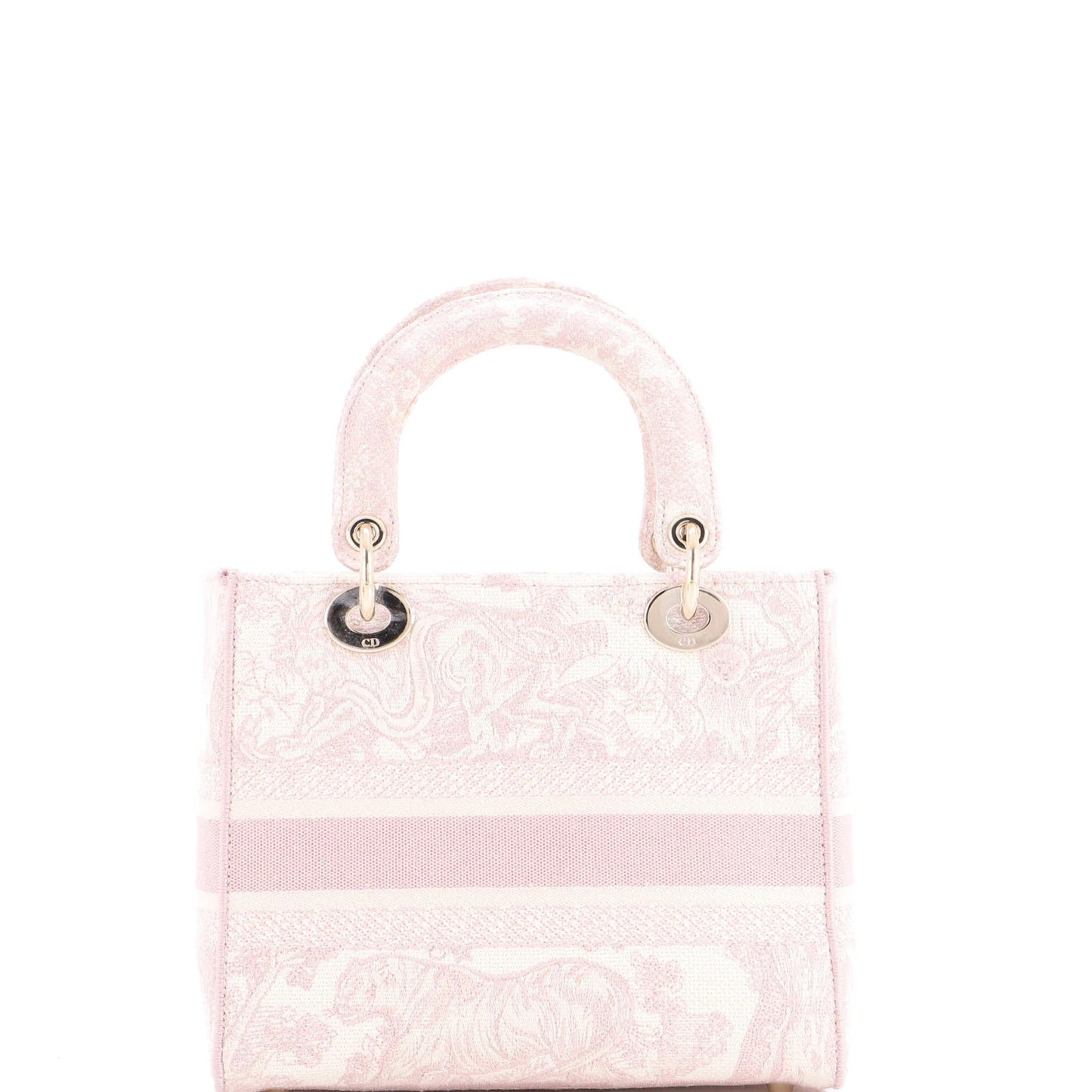 Christian Dior Toile De Jouy Lady D-Lite Bag Embroidered Canvas