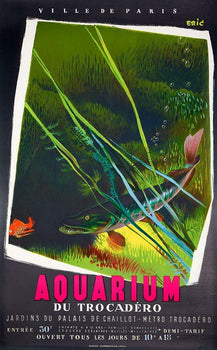 Aquarium Du Trocadero By Eric For Paris C 1950