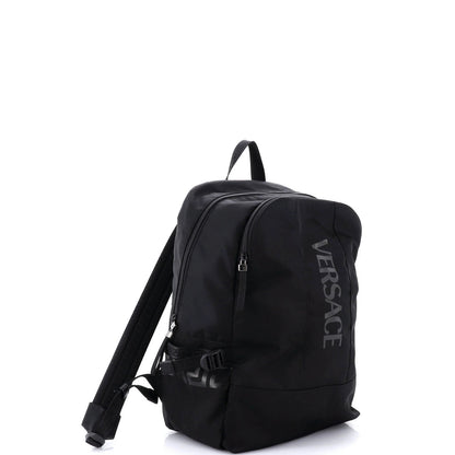 Versace La Greca Logo Backpack Nylon Medium