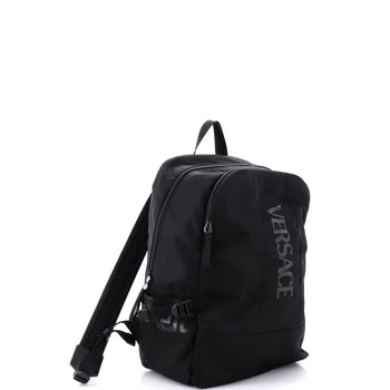 Versace La Greca Logo Backpack Nylon Medium
