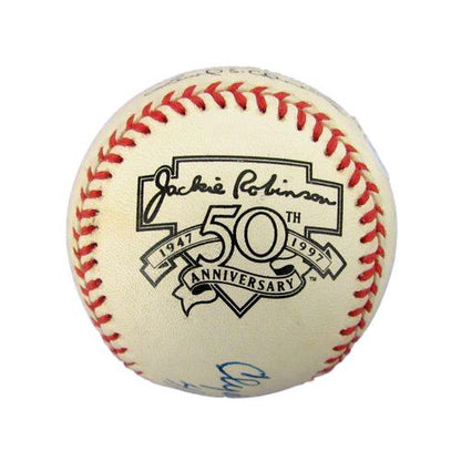 Clyde Sukeforth Signed/Inscr Onl Baseball 1947 Brooklyn Dodgers Mgr Jsa 188448