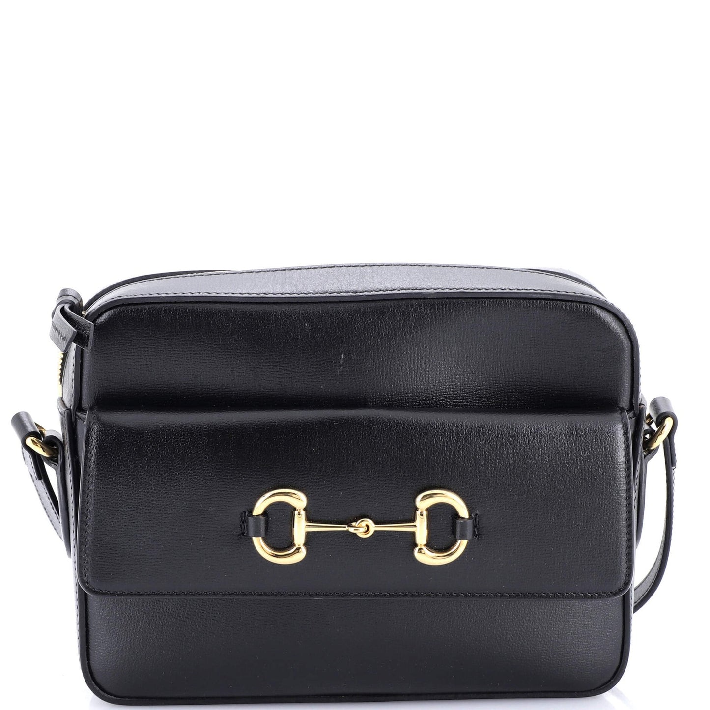 Gucci Horsebit 1955 Flap Pocket Camera Bag Leather Small