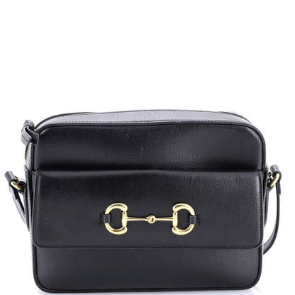 Gucci Horsebit 1955 Flap Pocket Camera Bag Leather Small