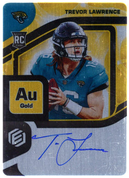 Trevor Lawrence 2021 Panini Elements Gold Metal