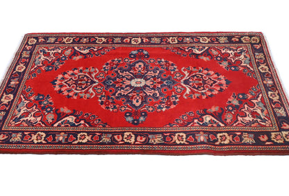 2'2X3'8 Ft Handmade Oriental Area Rug Red Tribal