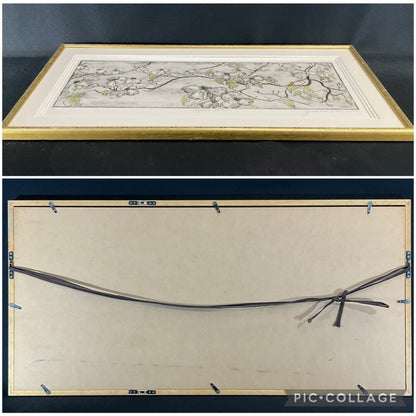 Joanne Isaac Original Etching "Dogwood Blossoms" 1980S Limited Edition Signed