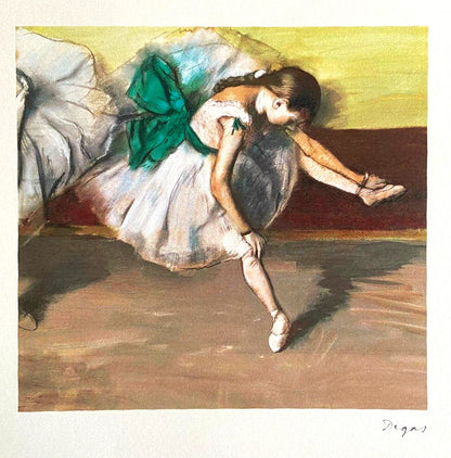 Edgar Degas Lithograph 1943 Coa Mourlot Published Signed Op