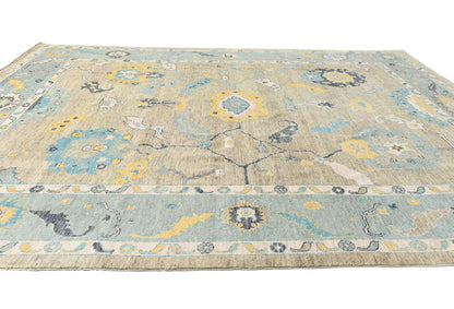 Extra Large Hand-Knotted Oushak Chobi Oriental