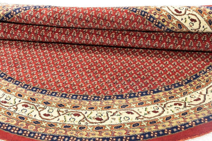 Handmade Tribal Indo Botemir Round Oriental Rug