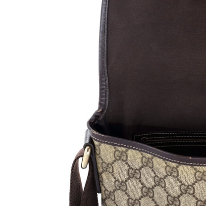 Gucci Flap Messenger Gg Coated Canvas Small