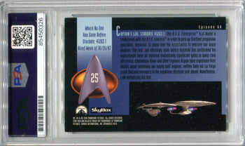 Eric Menyuk 1994 Star Trek The Next Generation #25 Psa Authentic Auto Card