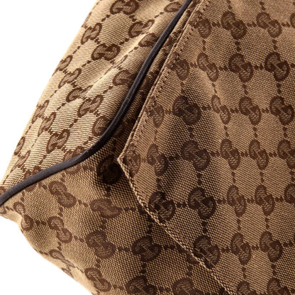 Gucci Flap Messenger Bag Gg Canvas Large