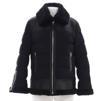Mackage Women'S Vanna Puffer Jacket Quilted Nylon And Leather With Shearling
