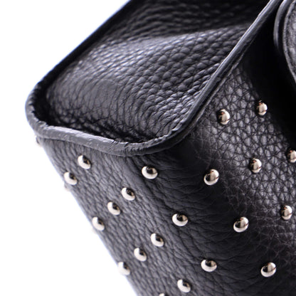 Gucci Miss Bamboo Shoulder Bag Studded Leather Medium