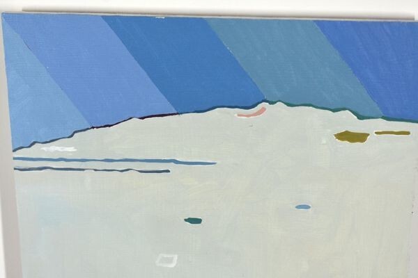 Fred Coppin 2020 Original Painting Oil On Panel Signed Well Framed Third Rock