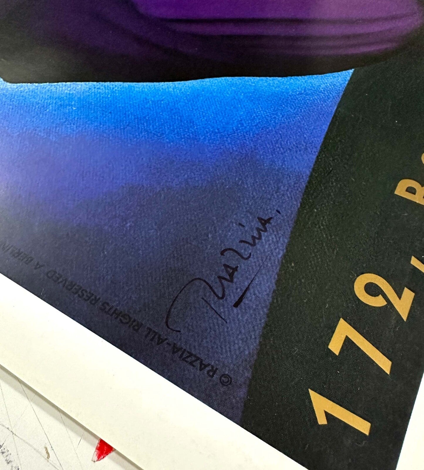 Cafe De Flore Razzia 2004  Poster Authentic Original Hand Signed