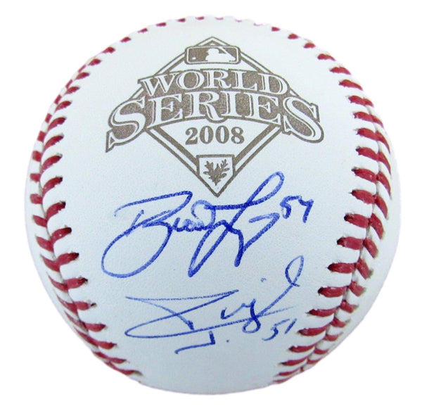 Carlos Ruiz/Brad Lidge Phillies Signed 2008 World