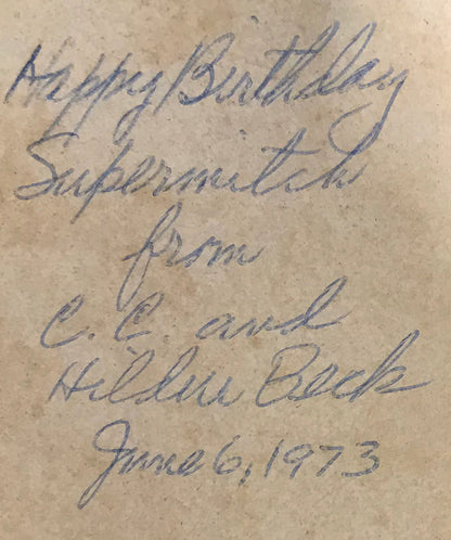 Cc Beck Autographed Shazam King Size Comic Book