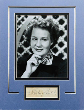 Shirley Booth Autographed Cut Signature With
