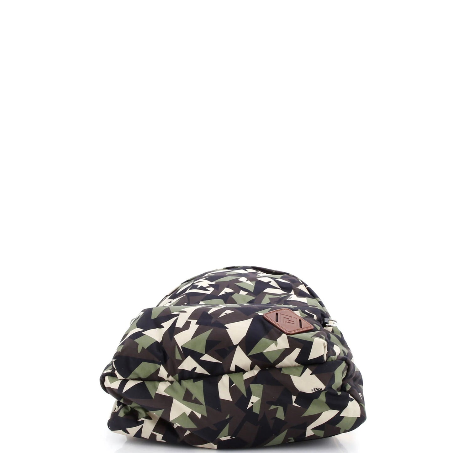 Fendi Front Pocket Backpack Printed Nylon Large