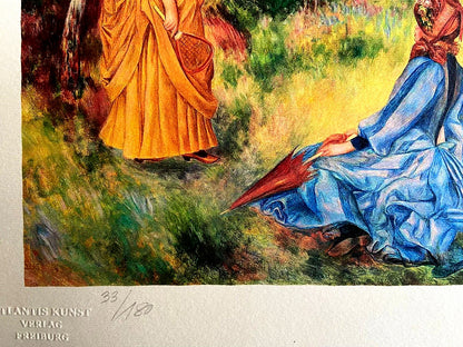 Pierre-Auguste Renoir Lithograph Coa Signed Numbered / Paul Czanne Gauguin