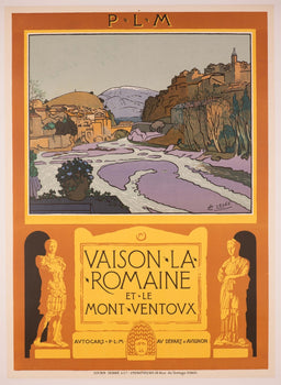 Rare Leo Lelee French Railways Poster C1920 Vaison La Romaine Et Mont Ventoux