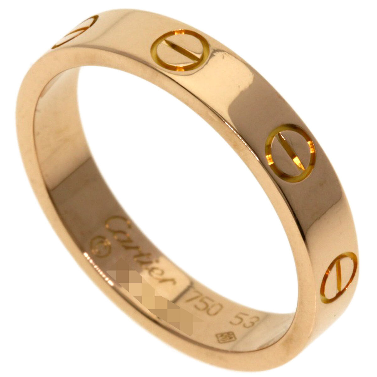 Cartier Ring Mini Love Ring #53 K18 Pink Gold
