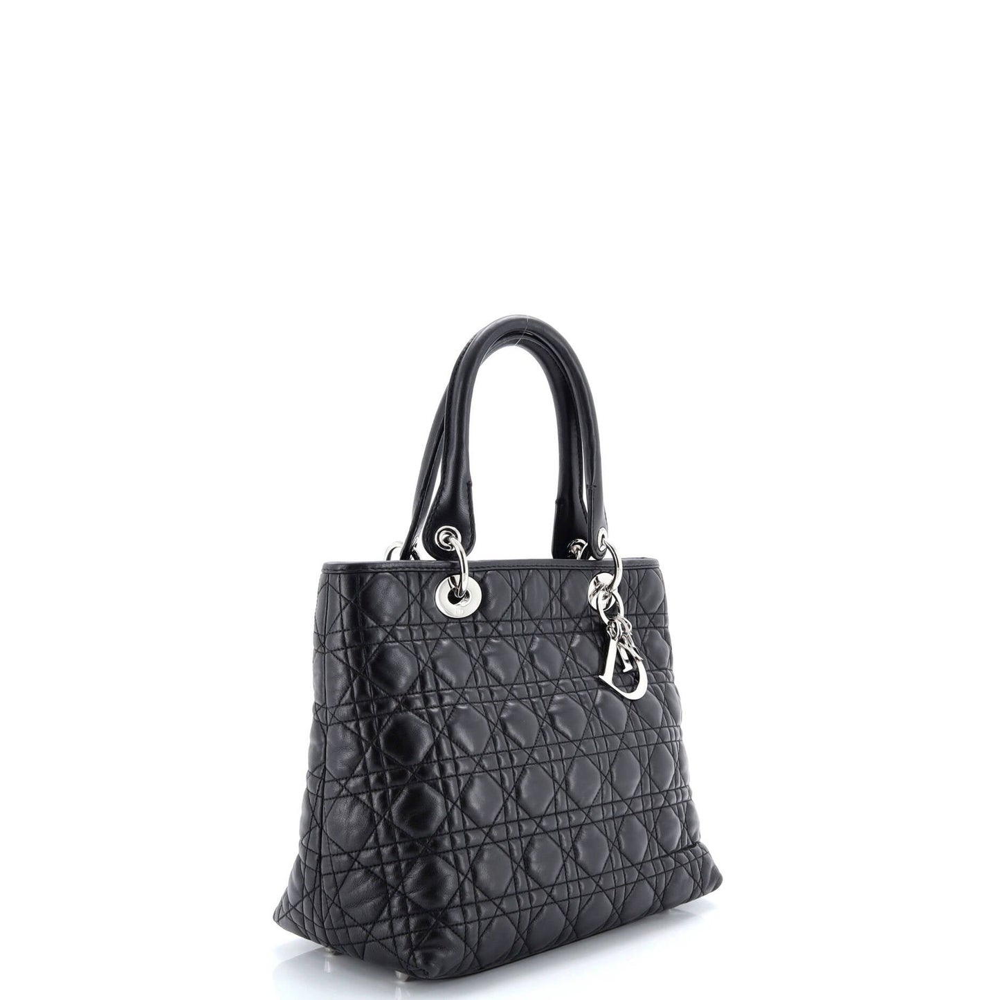 Christian Dior Lady Dior Soft Tote Cannage Quilt Lambskin Medium