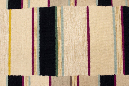 5X8 Ft Hand-Tufted Rug Multicolored Abstract