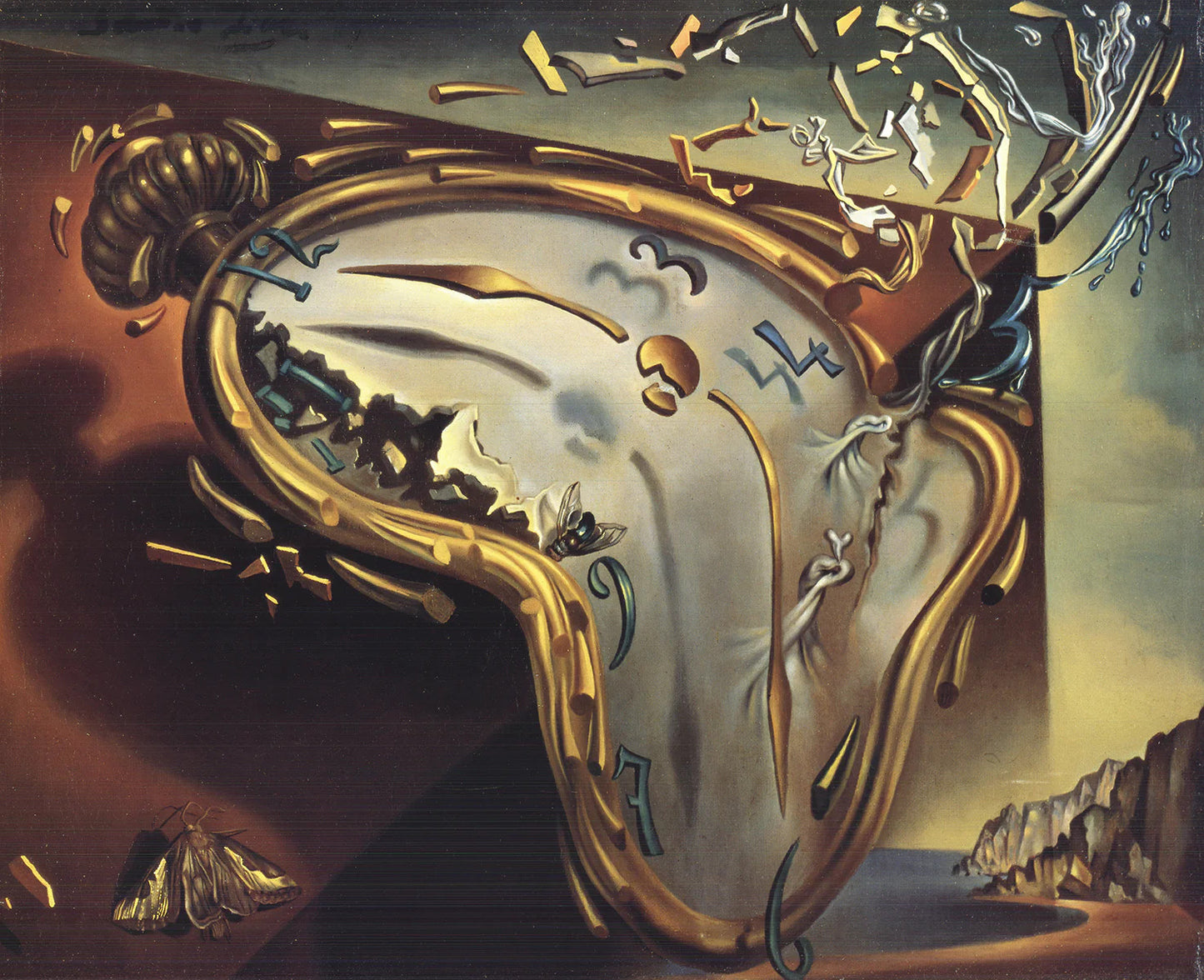 Salvador Dali Soft Watch At The Moment Of First Explosion " Offset Litho