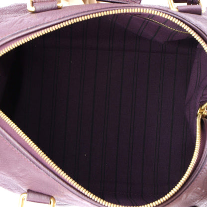 Louis Vuitton Speedy Bandouliere Bag Monogram Empreinte Leather 25