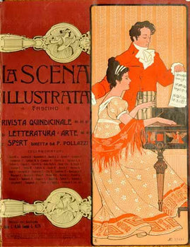 Scena Illustrata Arts Literature Music Theatre Clavecin 1900