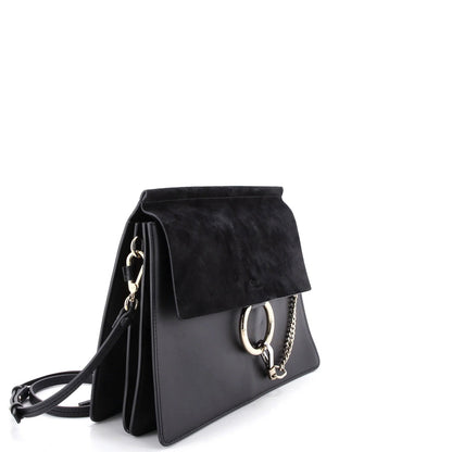 Chloe Faye Shoulder Bag Leather And Suede Medium