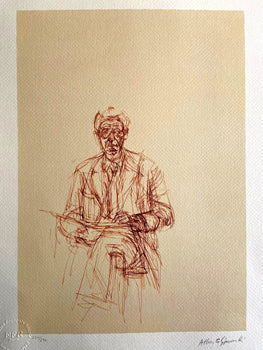 Alberto Giacometti Lithograph 'Self-Portrait' 1961 Coa Numbered