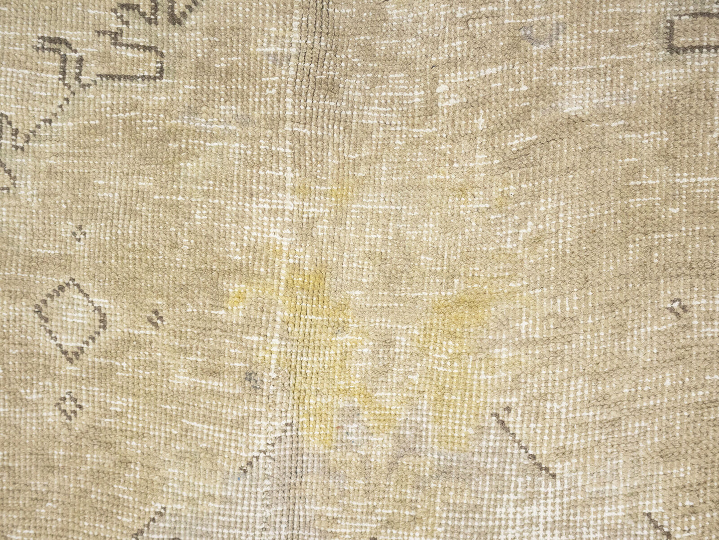 Semi-Antique Handmade Floral Oriental Rug Vintage