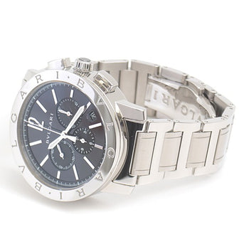 Bvlgari Bvlgari Bvlgari Chronograph El Primero Black Dial Ss Bb41Sch