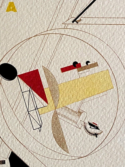 El Lissitzky Lithograph Moma Coa Published (Piet Mondrian Joan Mir