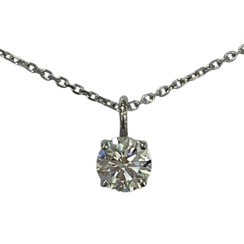 Diamond Necklace Pt900 With 0.85Ct Diamond