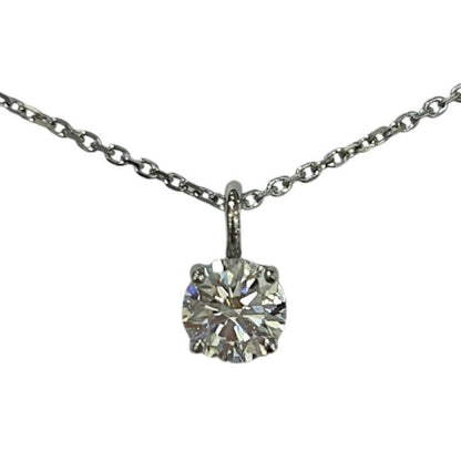 Diamond Necklace Pt900 With 0.85Ct Diamond