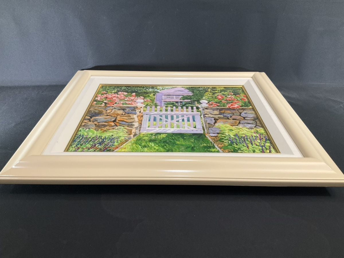 David Lloyd Glover (B.1949) Original Oil Painting "Neighbors House" Canada Art