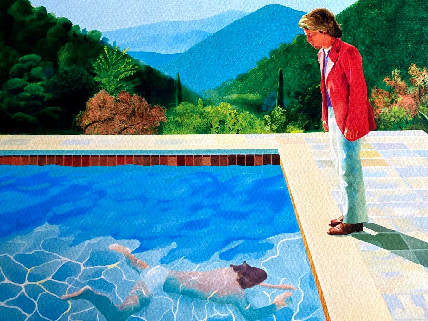 David Hockney "Portrait Of An Artist" Lithograph Signed Stamp