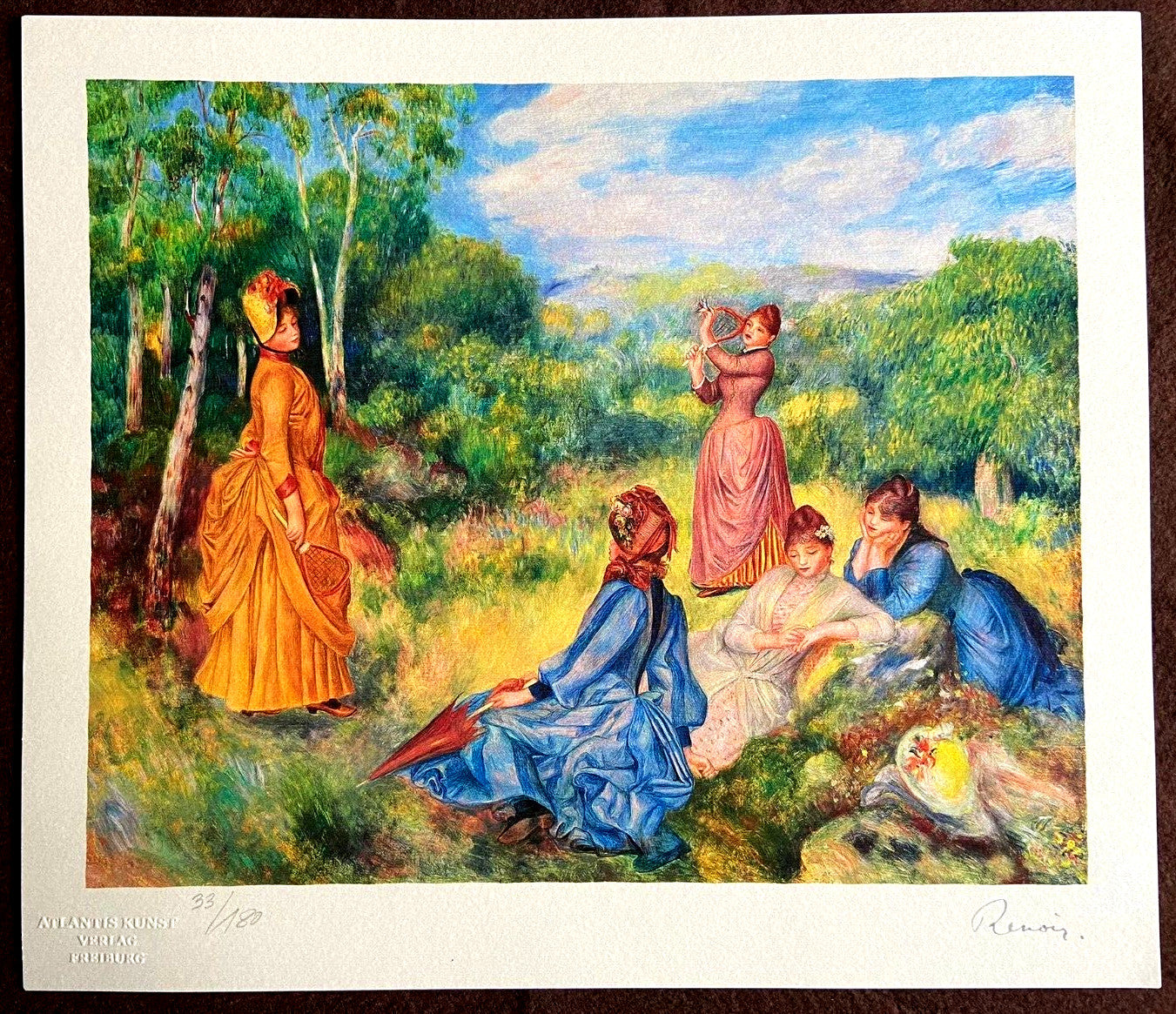 Pierre-Auguste Renoir Lithograph Coa Signed Numbered / Paul Czanne Gauguin