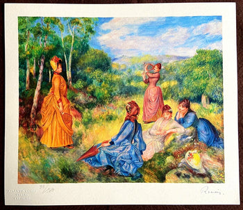 Pierre-Auguste Renoir Lithograph Coa Signed Numbered / Paul Czanne Gauguin