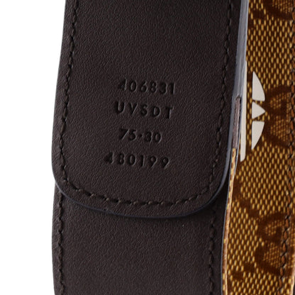 Gucci X Adidas Gg Marmont Belt Gg Coated Canvas And Leather