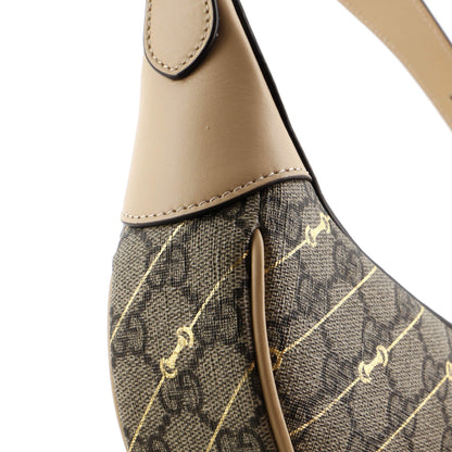 Gucci Ophidia Zip Hobo Print Gg Coated Canvas Mini