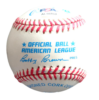 Gordon Hopkins Signed Oal Baseball Negro League Indianapolis Clowns Psa/Dna